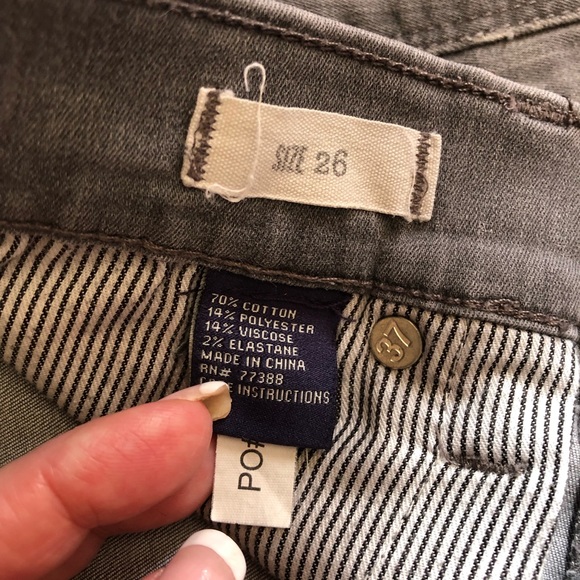 Madewell Faded Gray Jeans with side zippers - Picture 9 of 13